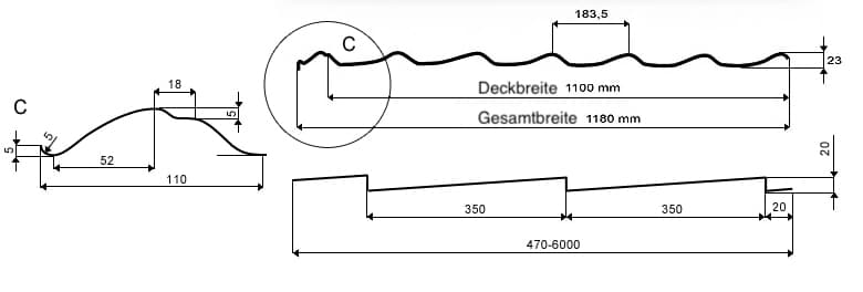 Dachplatten Produktdetails