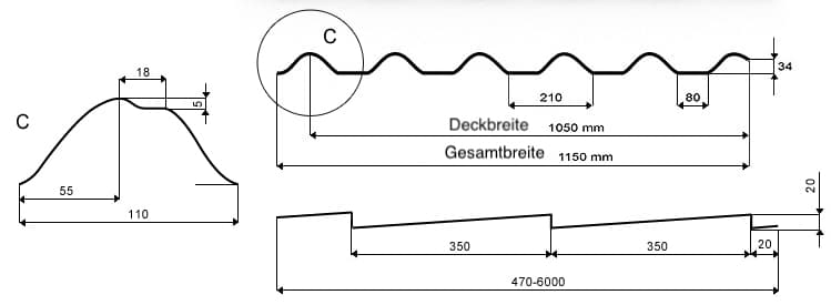 Dachplatten Produktdetails