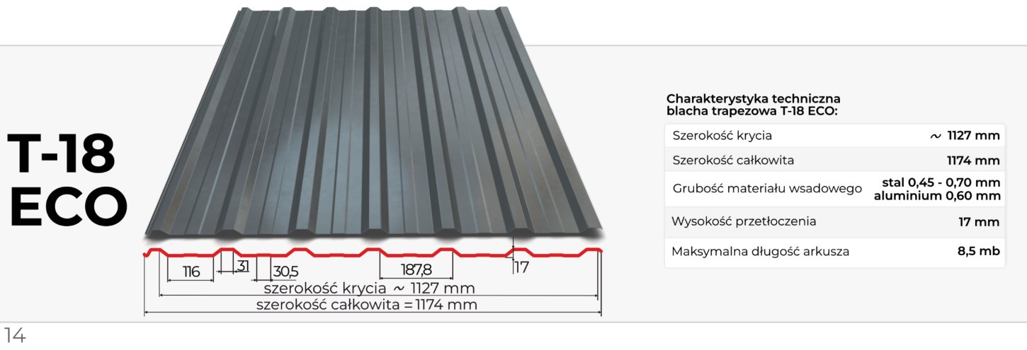 T-18 ECO technische Skizze